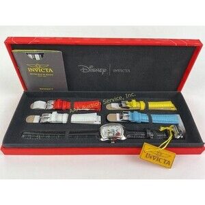 New Disney Invicta Minnie Mouse Women’s Watch Set – 5 Interchangeable Bands